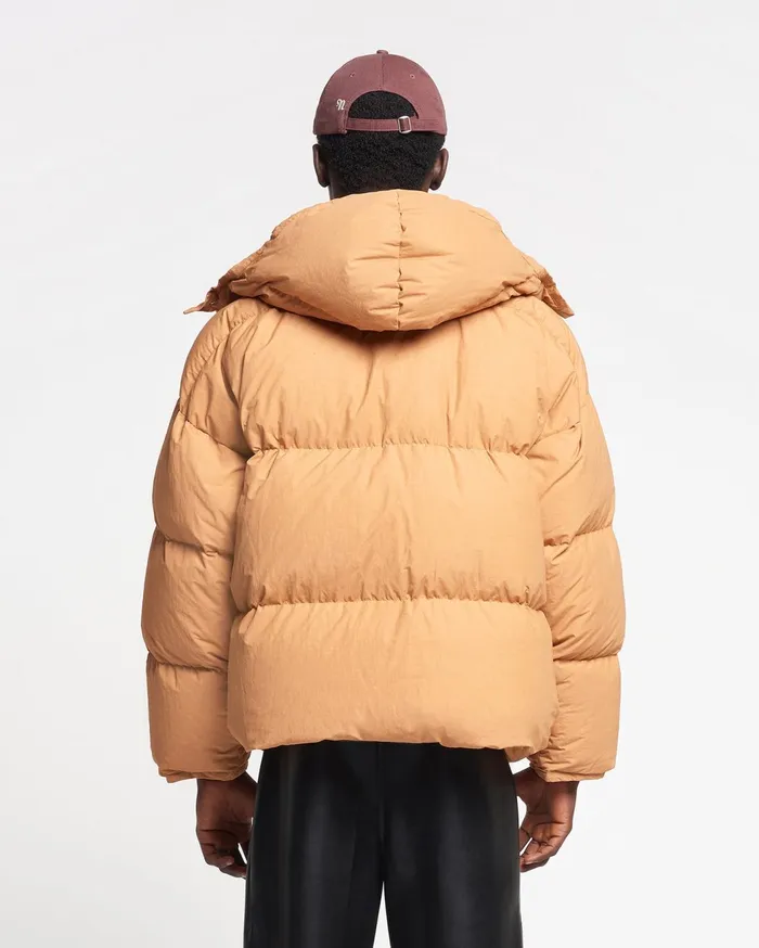 Jolyn Tech Poplin Puffer Jacket Biscuit WomenMen Nanushka Jackets and Blazers