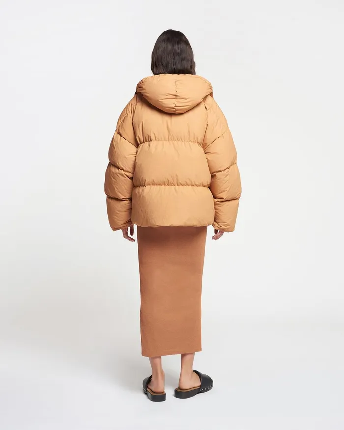 Jolyn Tech Poplin Puffer Jacket Biscuit WomenMen Nanushka Jackets and Blazers
