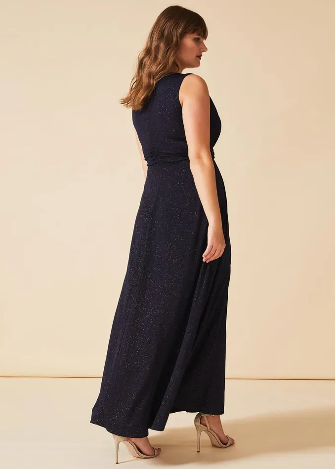 Julianna Sparkle Maxi Dress Navy Women Phase Eight Dresses