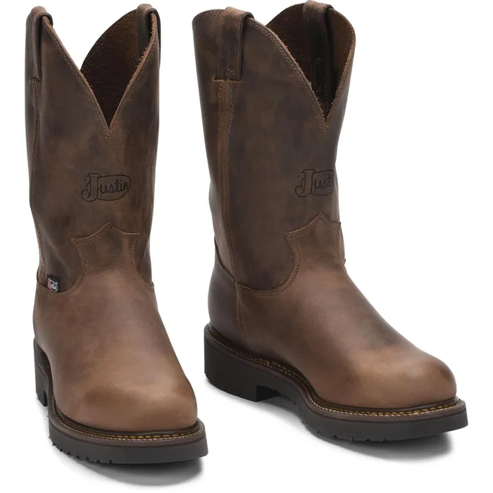 Justin Boots Balusters 11034 Work Boot Bay Gaucho brown Men Work