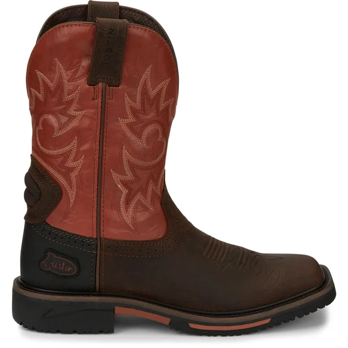 Justin Boots Joist 11034 Waterproof Work Boot Rustic Brown brown Men Work