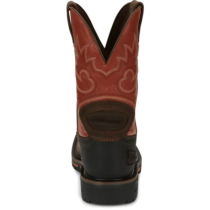 Justin Boots Joist 11034 Waterproof Work Boot Rustic Brown brown Men Work