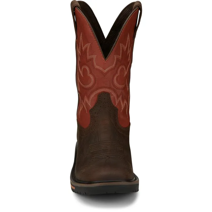 Justin Boots Joist 11034 Waterproof Work Boot Rustic Brown brown Men Work