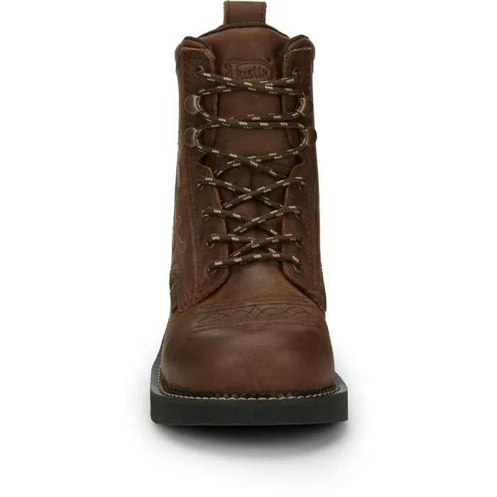 Justin Boots Katerina 6034 Steel Toe Waterproof Work Boot Aged Bark brown Women Work