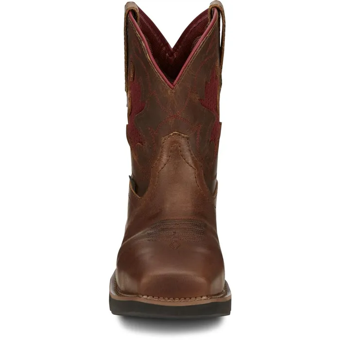 Justin Boots Lathey 8034 Nano Composite Toe Work Boot Brown Women Work