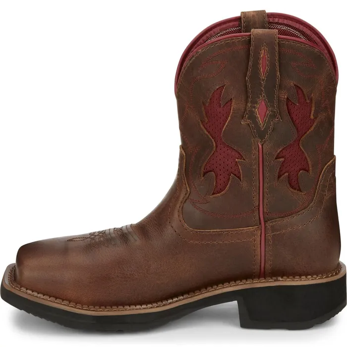 Justin Boots Lathey 8034 Nano Composite Toe Work Boot Brown Women Work