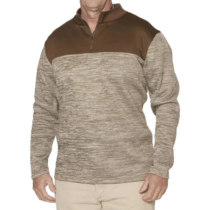 Justin Boots QZip Pullover Khakibrown brown Men Outerwear