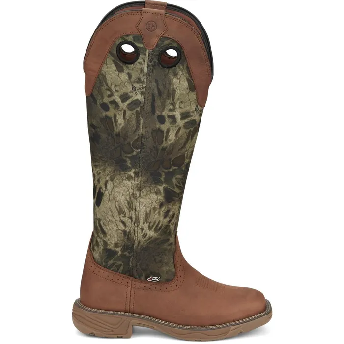 Justin Boots Rush Strike 17034 Snake Resisting Boot Russett brown Women Work