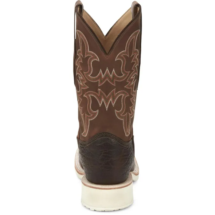Justin Boots Ryker 11034 PullOn Western Boot Rootbeer Yeti brown Men Western