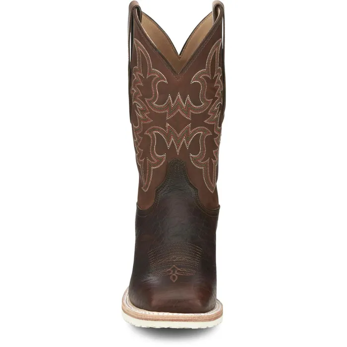 Justin Boots Ryker 11034 PullOn Western Boot Rootbeer Yeti brown Men Western