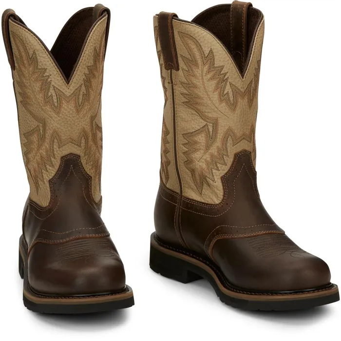 Justin Boots Superintendent 11034 Work Boot Golden Brown brown Men Work