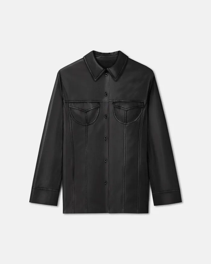 Karline Okobor AltLeather Shirt Black Women Nanushka Shirts and Blouses