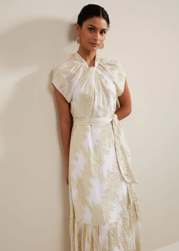Kerena Shimmer Maxi Dress Multicoloured Women Phase Eight Dresses