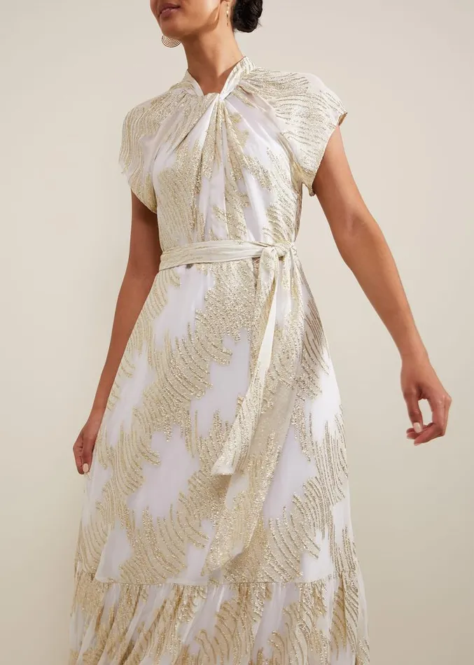 Kerena Shimmer Maxi Dress Multicoloured Women Phase Eight Dresses