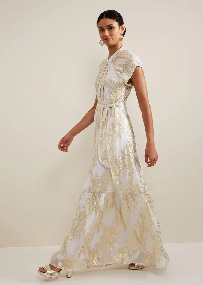 Kerena Shimmer Maxi Dress Multicoloured Women Phase Eight Dresses