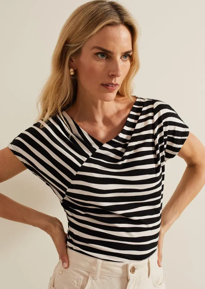 Kiara Striped Top Blackstone Women Phase Eight Tops and TShirts