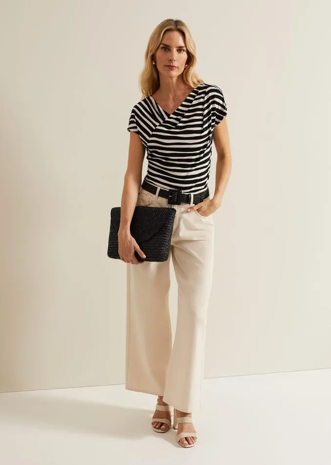 Kiara Striped Top Blackstone Women Phase Eight Tops and TShirts