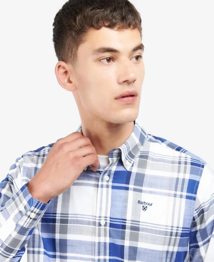 Kidd Tailored Shirt Olive Men Barbour Shirts
