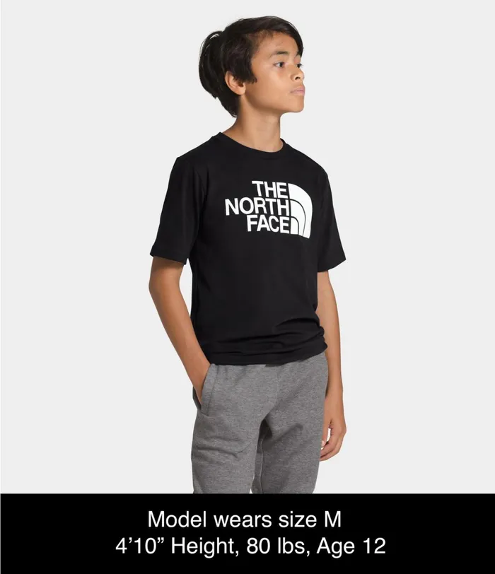 Kids The North Face Tops Short Sleeve Half Dome Tee Tnf Black