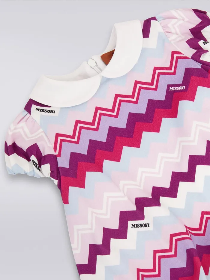Kids TwoPiece Set With Dress And Culotte Trousers In Zigzag Cotton Multicoloured Missoni Baby 024 Months Kids TwoPiece Set With Dress And Culotte Trousers In Zigzag Cotton Multicoloured Missoni Baby 024 Months