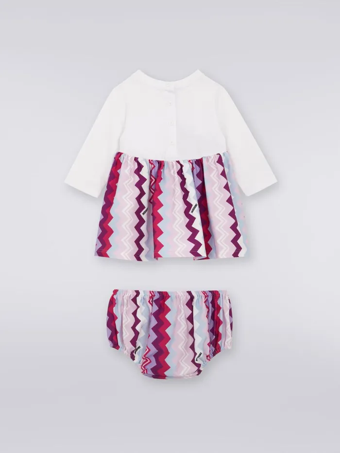 Kids TwoPiece Set With LongSleeved Dress With Logo And Cotton Culotte Trousers Multicoloured Missoni Baby 024 Months Kids TwoPiece Set With LongSleeved Dress With Logo And Cotton Culotte Trousers Multicoloured Missoni Baby 024 Months