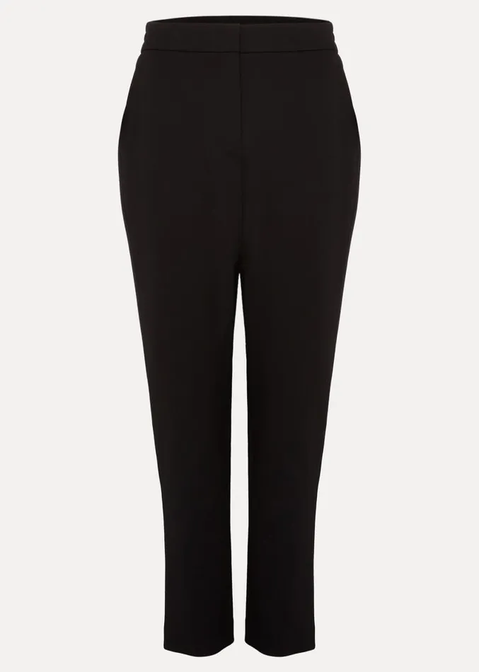 Kimia Ponte Tapered Trouser Black Women Phase Eight Trousers