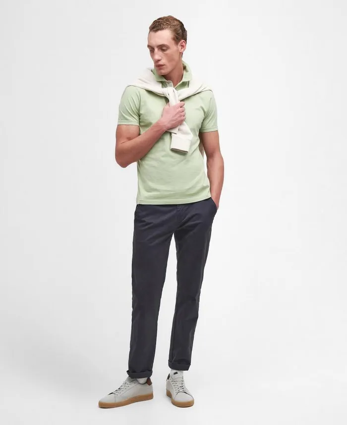 Kirkhill ShortSleeved Polo Shirt Classic White Men Barbour Polo Shirts