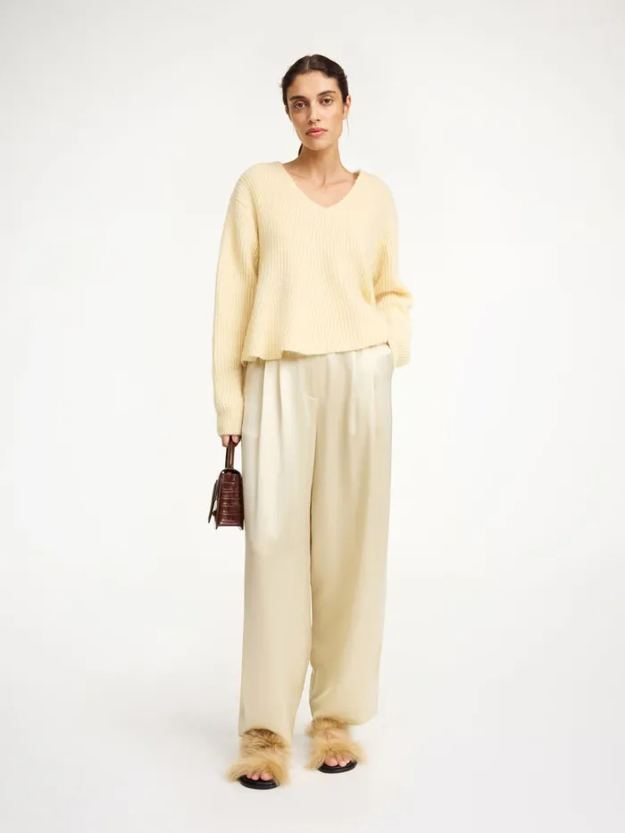 Knitwear Women By Malene Birger Cova Sweater Sea Mist