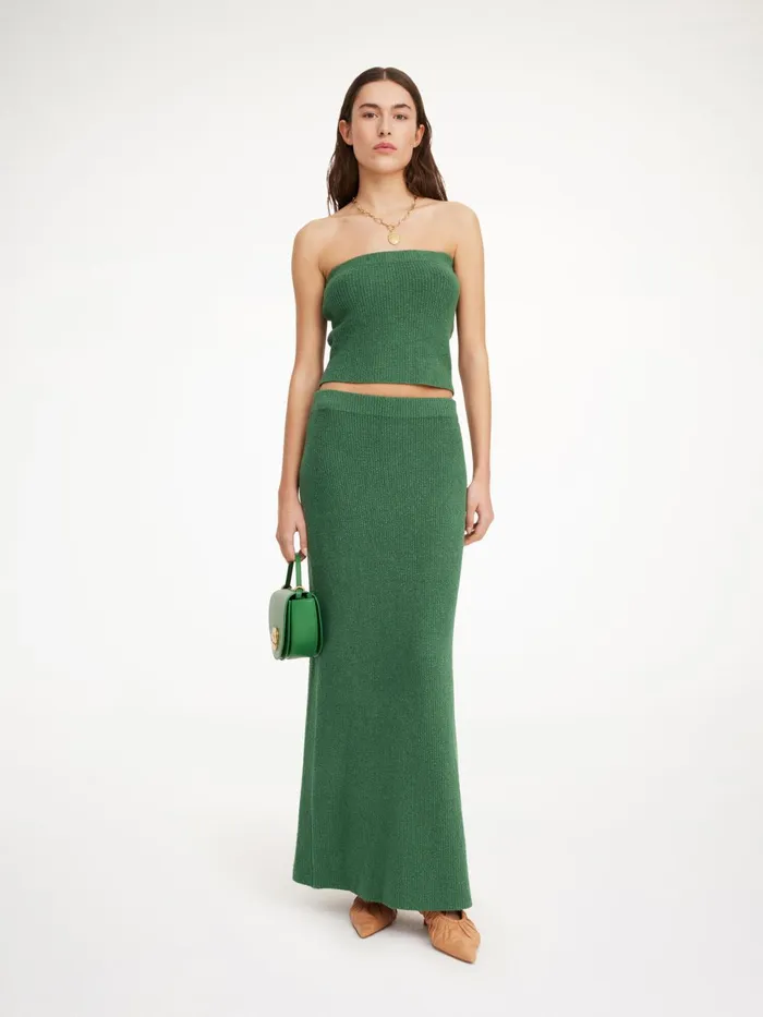 Knitwear Women By Malene Birger Giovania Bandeau Top Comfrey