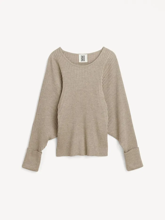 Knitwear Women By Malene Birger Kadence Wool Sweater Old Beige