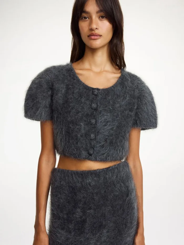 Knitwear Women By Malene Birger Zhara Top Jet Grey