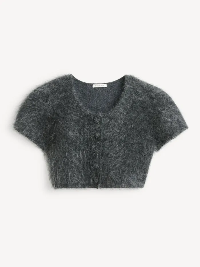 Knitwear Women By Malene Birger Zhara Top Jet Grey