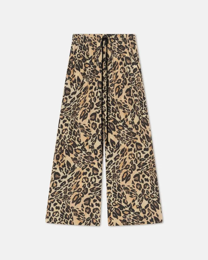 Kyler Printed CottonVoile Pants Leopard Women Nanushka Bottoms