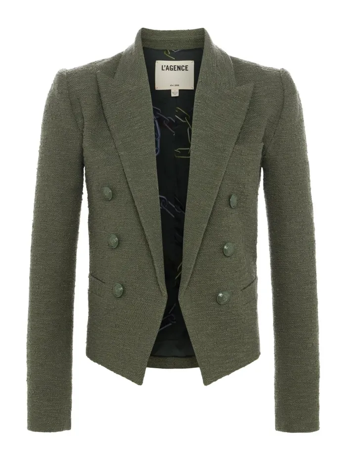 L039Agence Blazers and Jackets Women Brooke OpenFront Blazer Beetle L039Agence Blazers and Jackets Women Brooke OpenFront Blazer Beetle