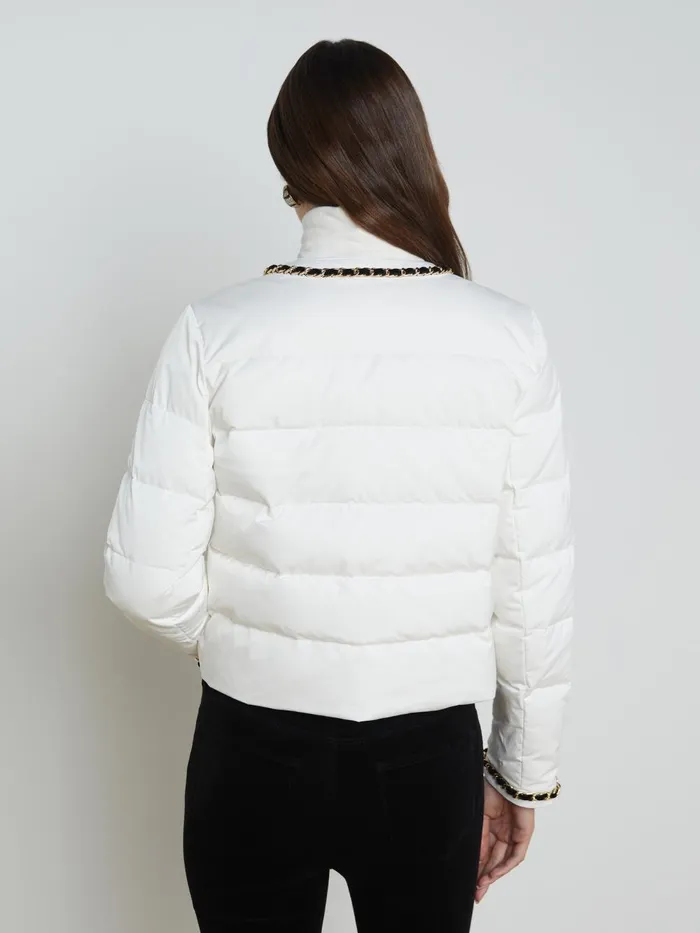 L039Agence Blazers and Jackets Women Crest Down Jacket White L039Agence Blazers and Jackets Women Crest Down Jacket White