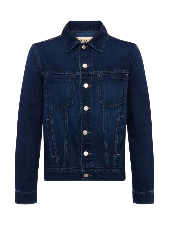 L039Agence Blazers and Jackets Women Mack Oversized Denim Jacket Harlan L039Agence Blazers and Jackets Women Mack Oversized Denim Jacket Harlan