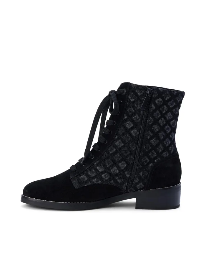 L039Agence Boots and Booties Women Desiree Denim Boot Black Denim L039Agence Boots and Booties Women Desiree Denim Boot Black Denim