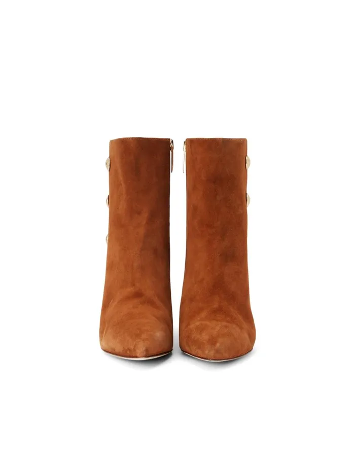 L039Agence Boots and Booties Women Theodora Bootie Buckskin Suede L039Agence Boots and Booties Women Theodora Bootie Buckskin Suede