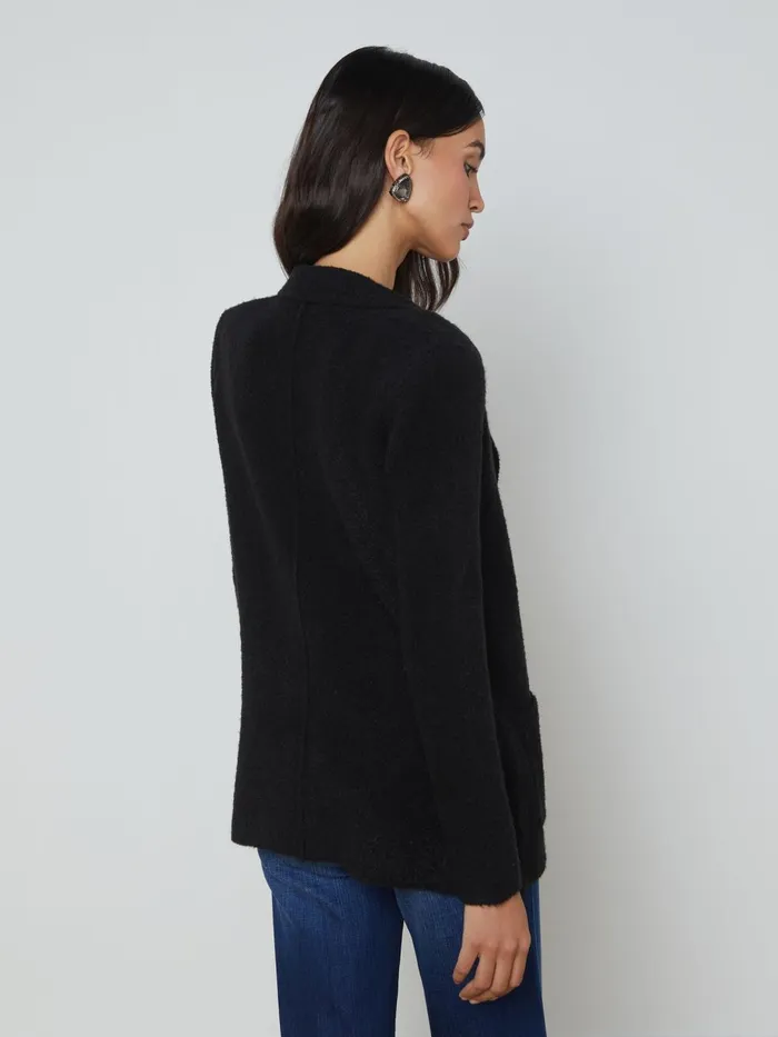 L039Agence Knitwear Women Eileen Knit Boyfriend Blazer Blackcrystal L039Agence Knitwear Women Eileen Knit Boyfriend Blazer Blackcrystal
