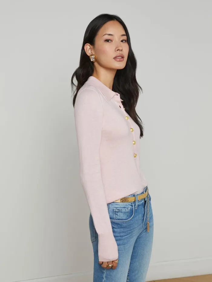 L039Agence Knitwear Women Sterling Sweater Pale Pinkgold L039Agence Knitwear Women Sterling Sweater Pale Pinkgold