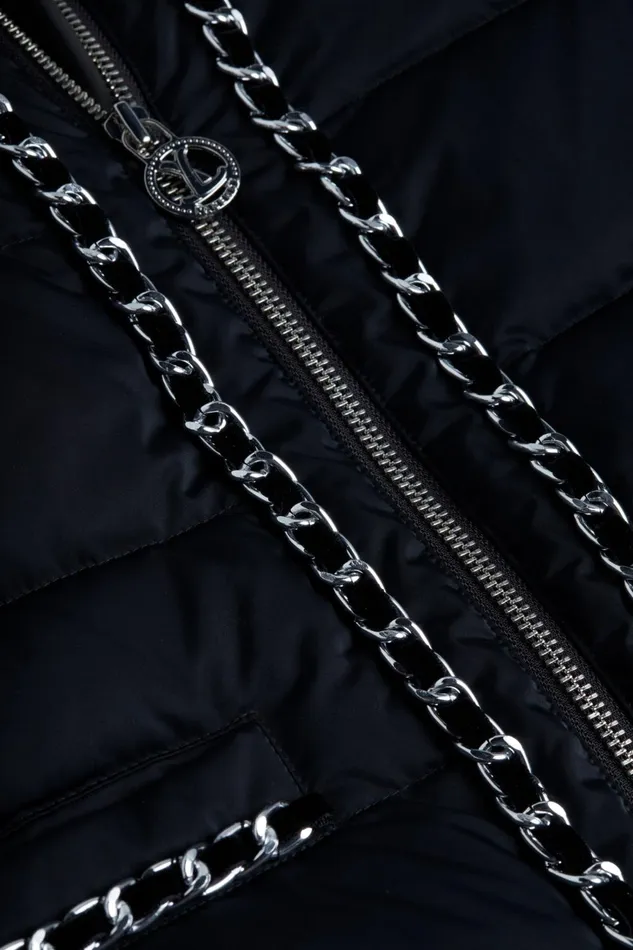 L039Agence Outerwear Women Crest Down Jacket Black L039Agence Outerwear Women Crest Down Jacket Black