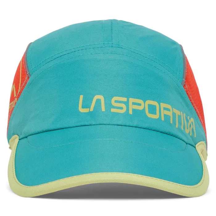 La Sportiva Hats and Beanies Shield Cap LagoonCherry Tomato 8211 MenWomen