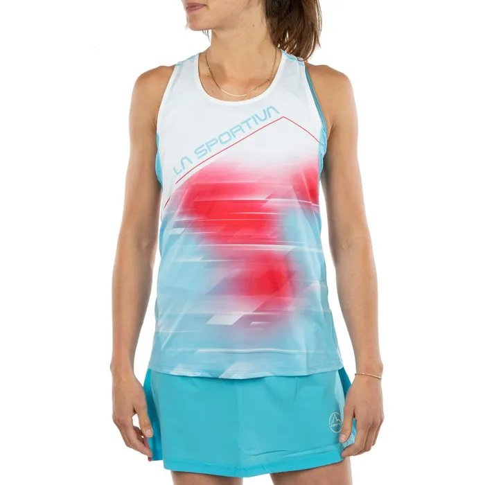 La Sportiva Tshirt Sky Tank W Malibu BlueWhite 8211 Women La Sportiva Tshirt Sky Tank W Malibu BlueWhite 8211 Women