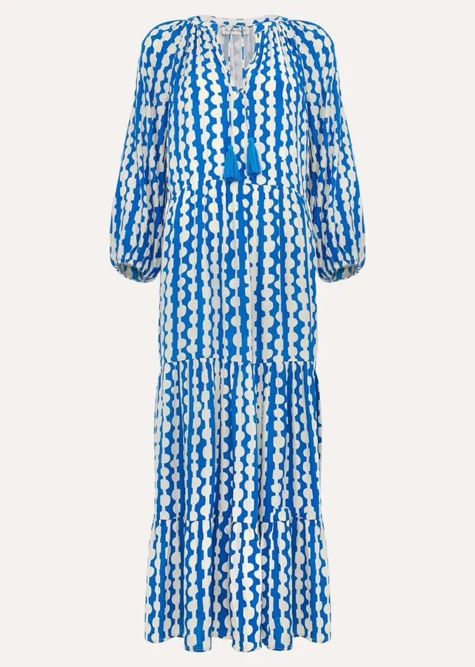 Lara Midaxi Dress Blueivory Women Phase Eight Dresses