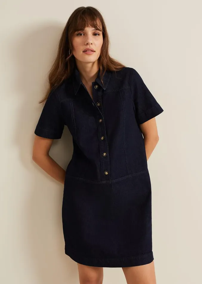 Larisa Denim Tunic Dress Denim Women Phase Eight Dresses
