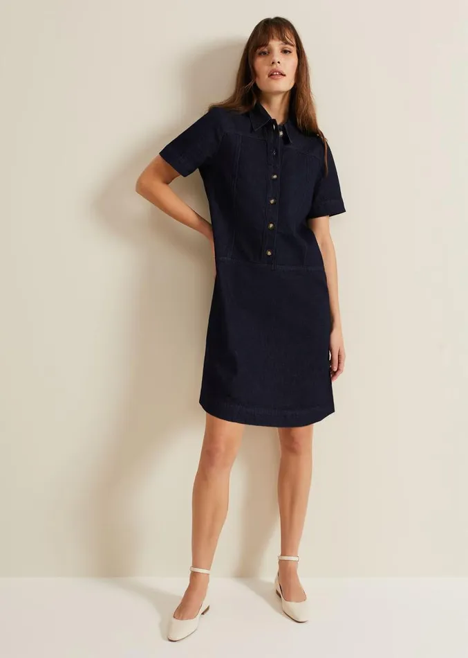 Larisa Denim Tunic Dress Denim Women Phase Eight Dresses