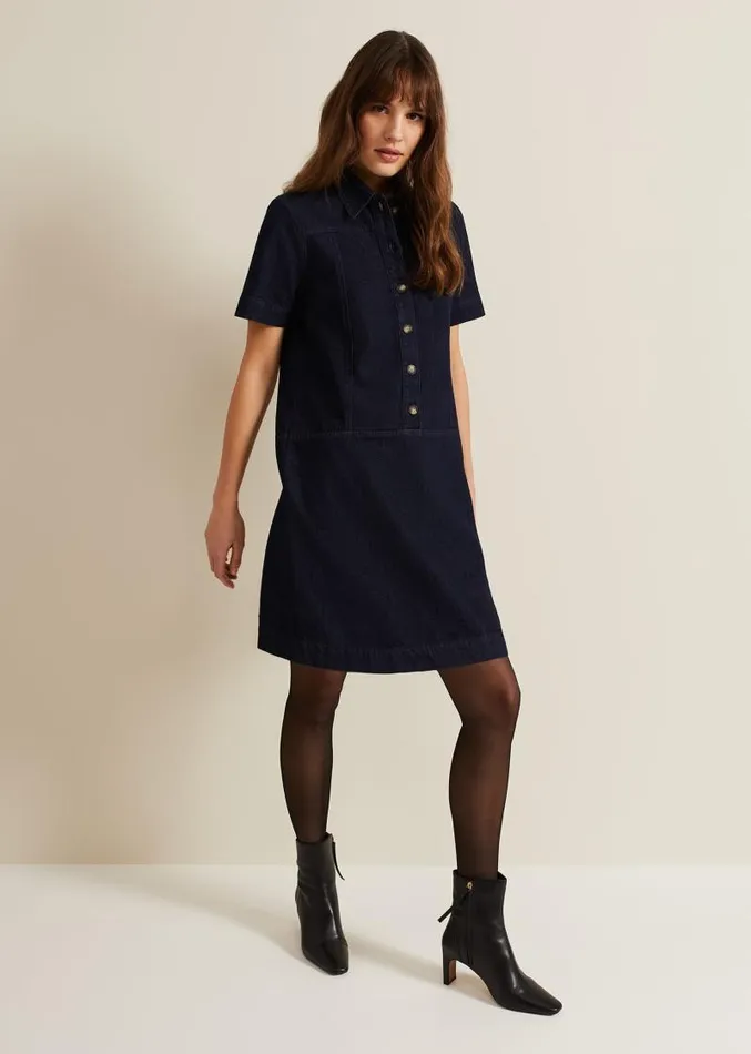 Larisa Denim Tunic Dress Denim Women Phase Eight Dresses