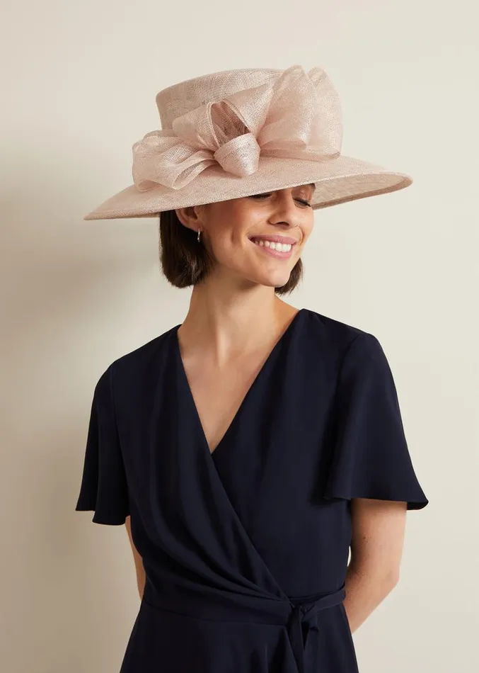 Layered Bow Hat Latte Women Phase Eight Fascinators and Hats