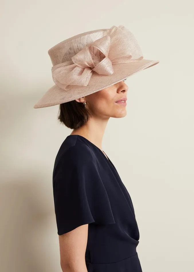 Layered Bow Hat Latte Women Phase Eight Fascinators and Hats