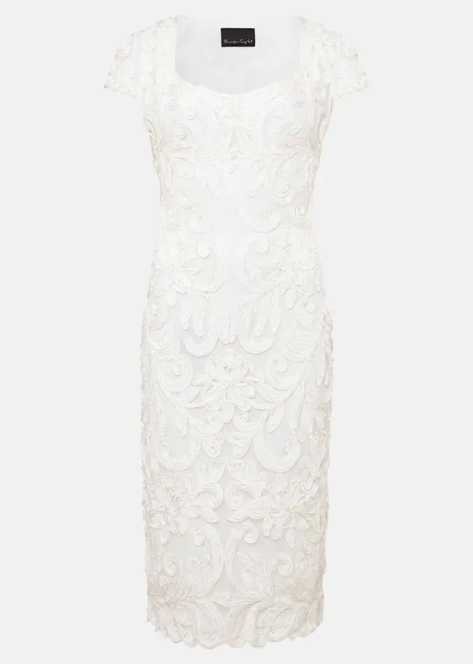 Layton Tapework Mini Dress Buttermilk Women Phase Eight Dresses